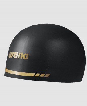 Arena 3D Soft Badmössa Svarta Guld | JBB85O-424