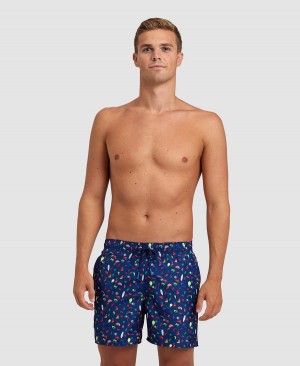 Arena Allover Beach Shorts Marinblå Olika Färger | HDW54Q-592