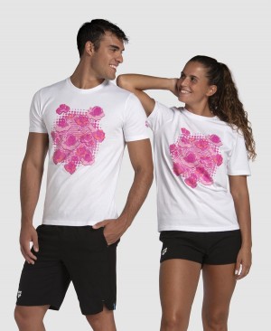 Arena Breast Cancer Awareness Kollektion T-Shirt Vita Rosa | MLN17S-000