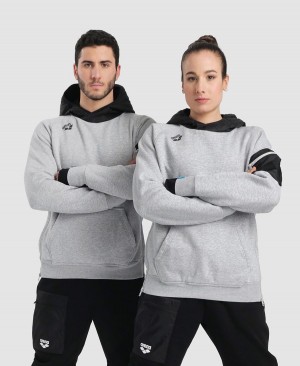 Arena Hooded Tech Sweatshirt Grå | STS68H-360