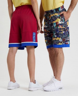 Arena Icons Reversible Bermuda Shorts Vinröda Blå | CMU28X-712