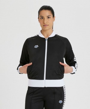 Arena Relax IV Team Full-Zip Jacka Svarta Vita | CLK42U-929