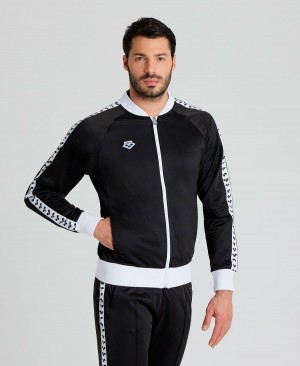 Arena Relax IV Team Full-Zip Jacka Svarta Vita | SDM92B-205