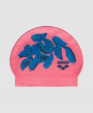 Arena Soft Latex Print Badmössa Rosa Blå | ADP28R-390