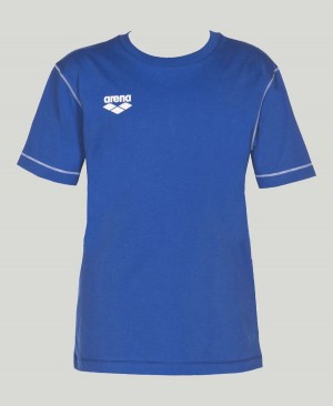 Arena Team Line Korta Sleeve T-Shirt Blå | ETU07B-389