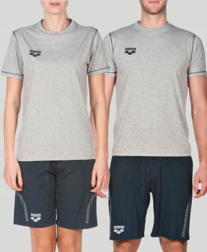 Arena Team Line Korta Sleeve T-Shirt Grå | CZN97Y-798