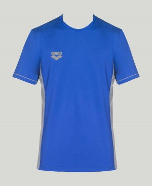 Arena Team Line Tech Korta Sleeve T-Shirt Blå | IQY00K-248