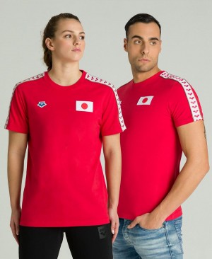 Arena Team Nations T-Shirt Röda | CVQ59A-487