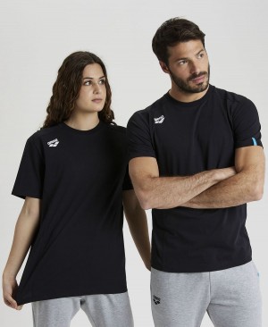 Arena Team Panel T-Shirt Svarta | NDB43O-577