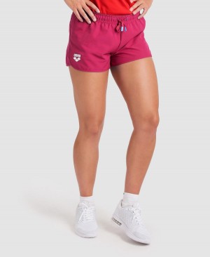 Arena Team Solid Shorts Rosa | JQO74Y-423