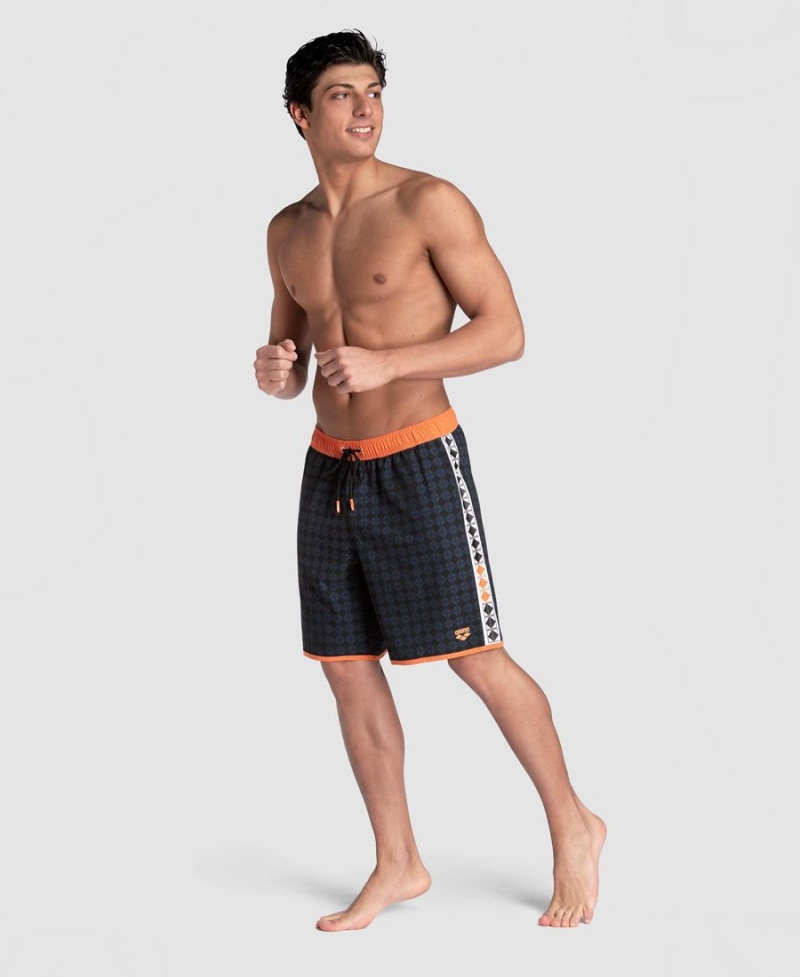 Arena 50th Anniversary Beach Bermuda Shorts Blå Svarta | MUB99Q-798