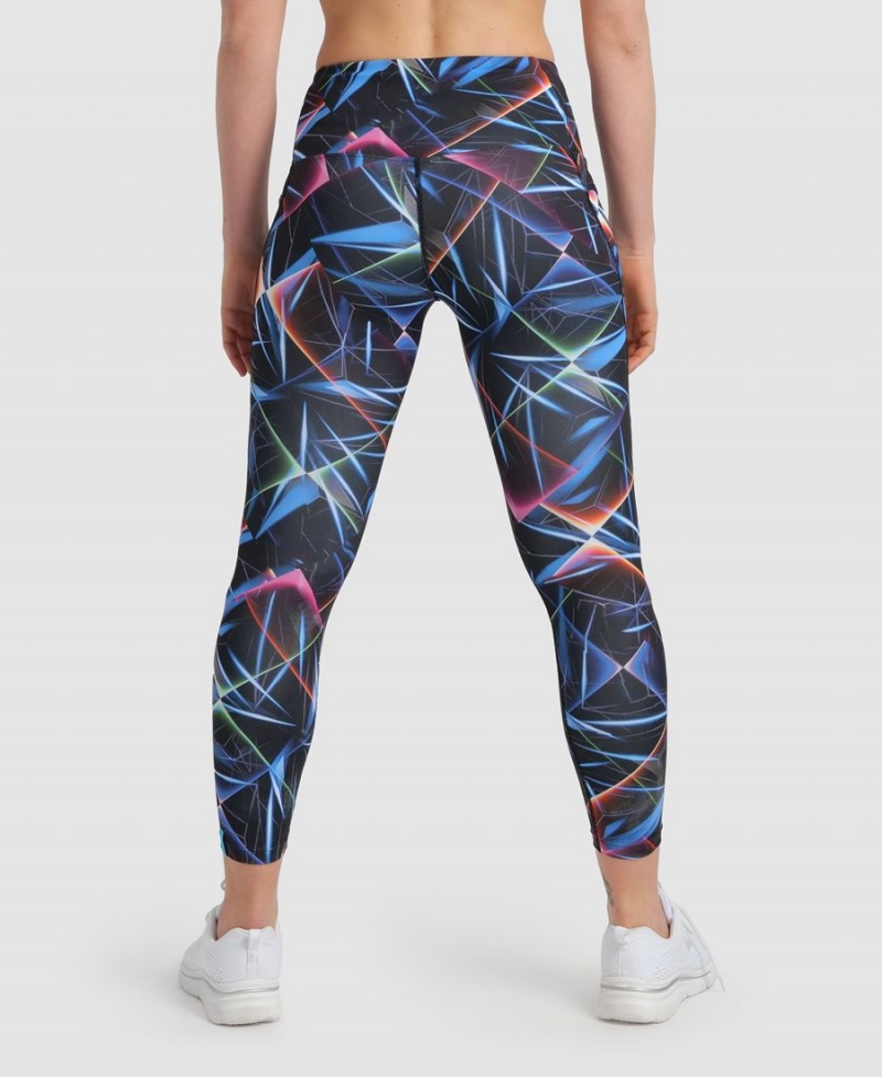 Arena Allover 7/8 Panel Leggings Svarta Olika Färger | ZNM31L-788