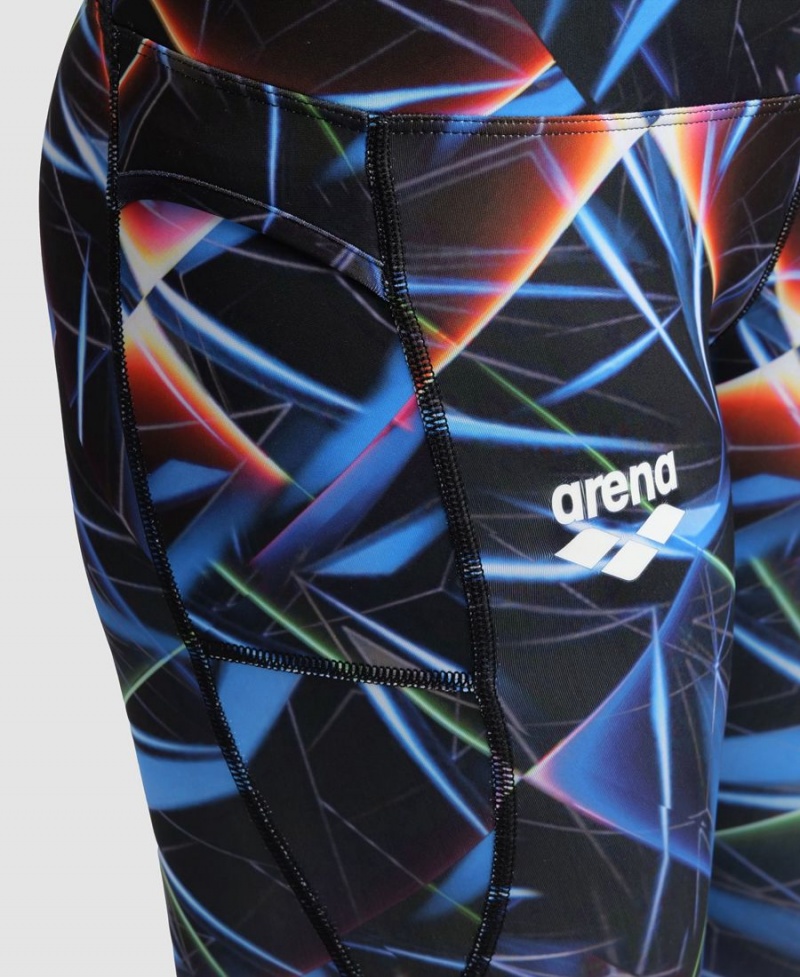 Arena Allover 7/8 Panel Leggings Svarta Olika Färger | ZNM31L-788