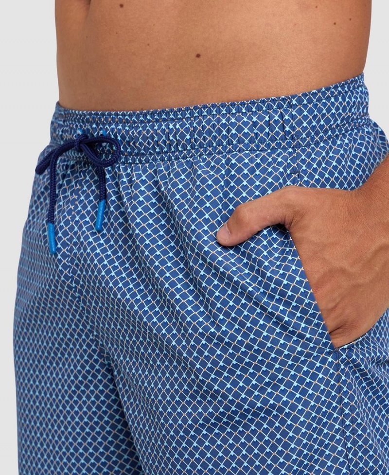 Arena Allover Beach Shorts Blå Olika Färger | NLA17K-020