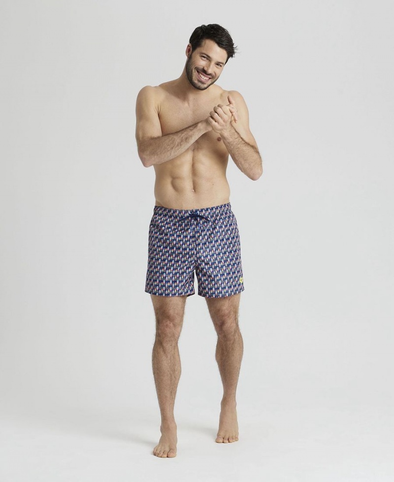 Arena Allover Beach Shorts Grå Olika Färger | JWJ60H-053