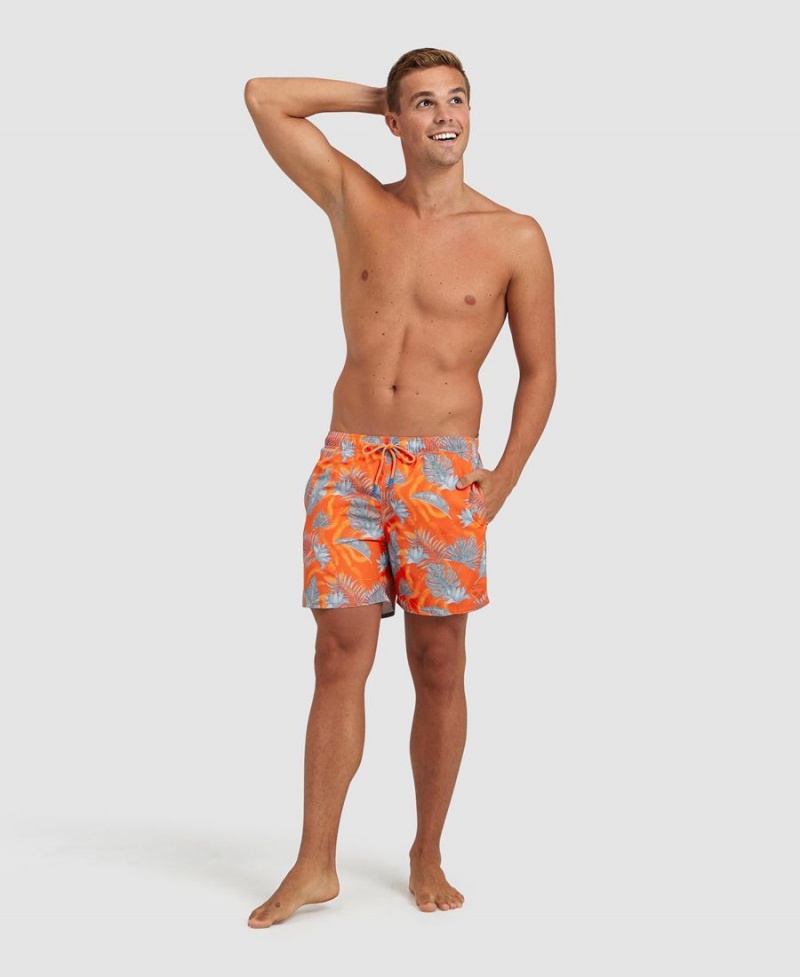 Arena Allover Beach Shorts Orange Grå Olika Färger | ILW49B-799