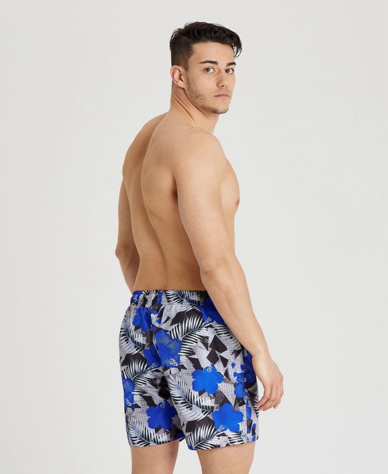 Arena Allover Print Beach Shorts Blå Olika Färger | BAK68J-860