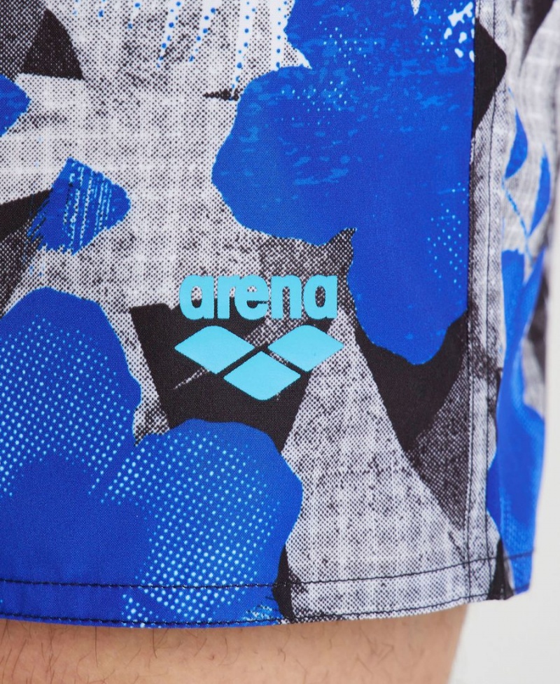 Arena Allover Print Beach Shorts Blå Olika Färger | BAK68J-860