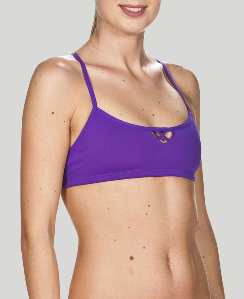 Arena BE Bandeau Bikiniöverdel Lila | GLF58F-787