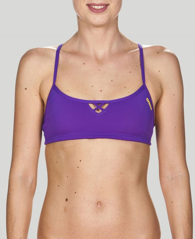 Arena BE Bandeau Bikiniöverdel Lila | GLF58F-787