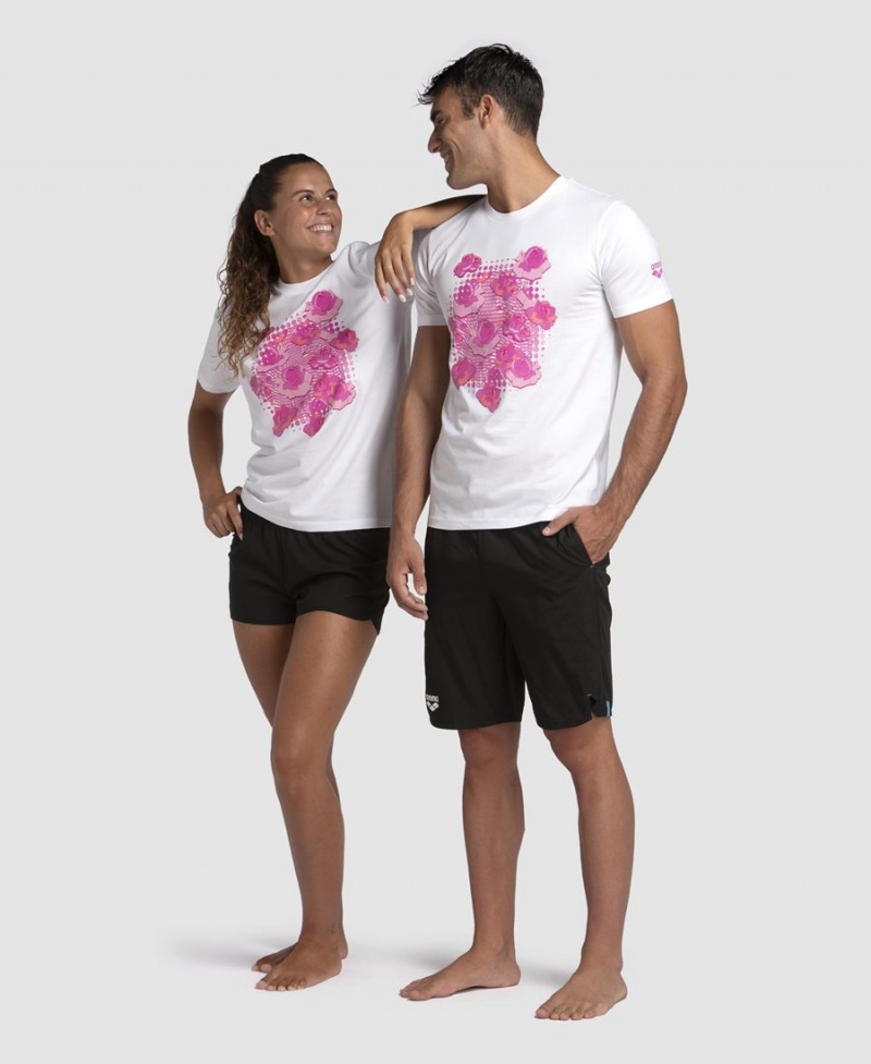 Arena Breast Cancer Awareness Kollektion T-Shirt Vita Rosa | MLN17S-000