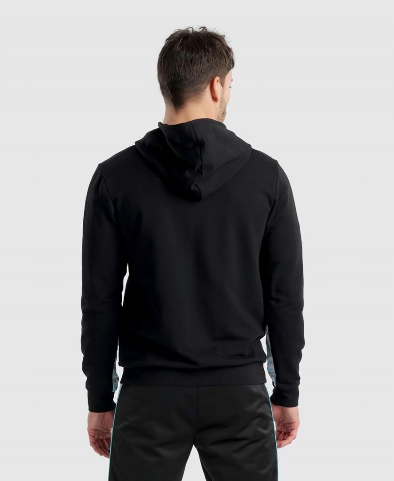 Arena Diamonds Solid Hoodie Svarta Vita | ZSP02Z-462