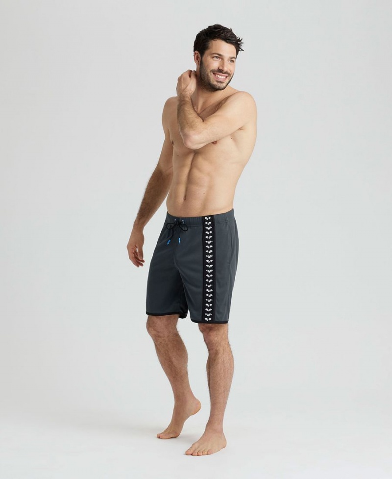 Arena Icons Beach Bermuda Shorts Grå Svarta | OCH43N-300