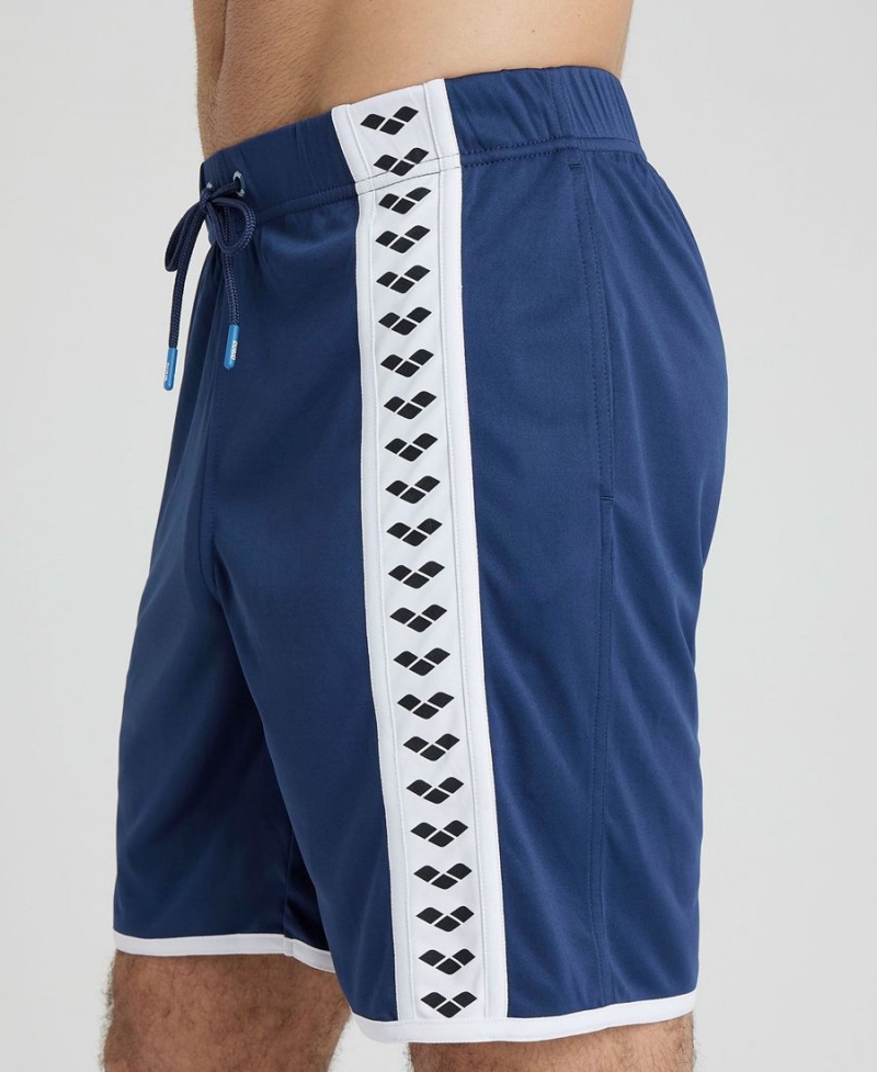 Arena Icons Beach Bermuda Shorts Marinblå Vita | SJC88Z-801