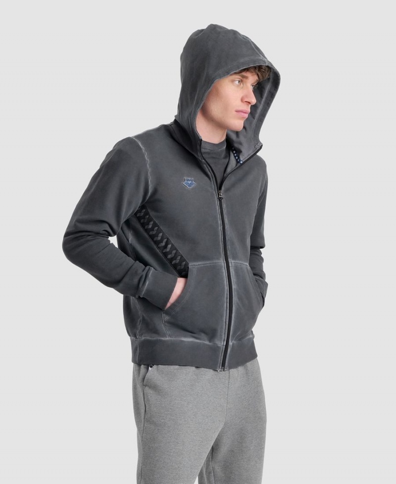 Arena Icons Hooded Jacka Grå | PCC28F-740