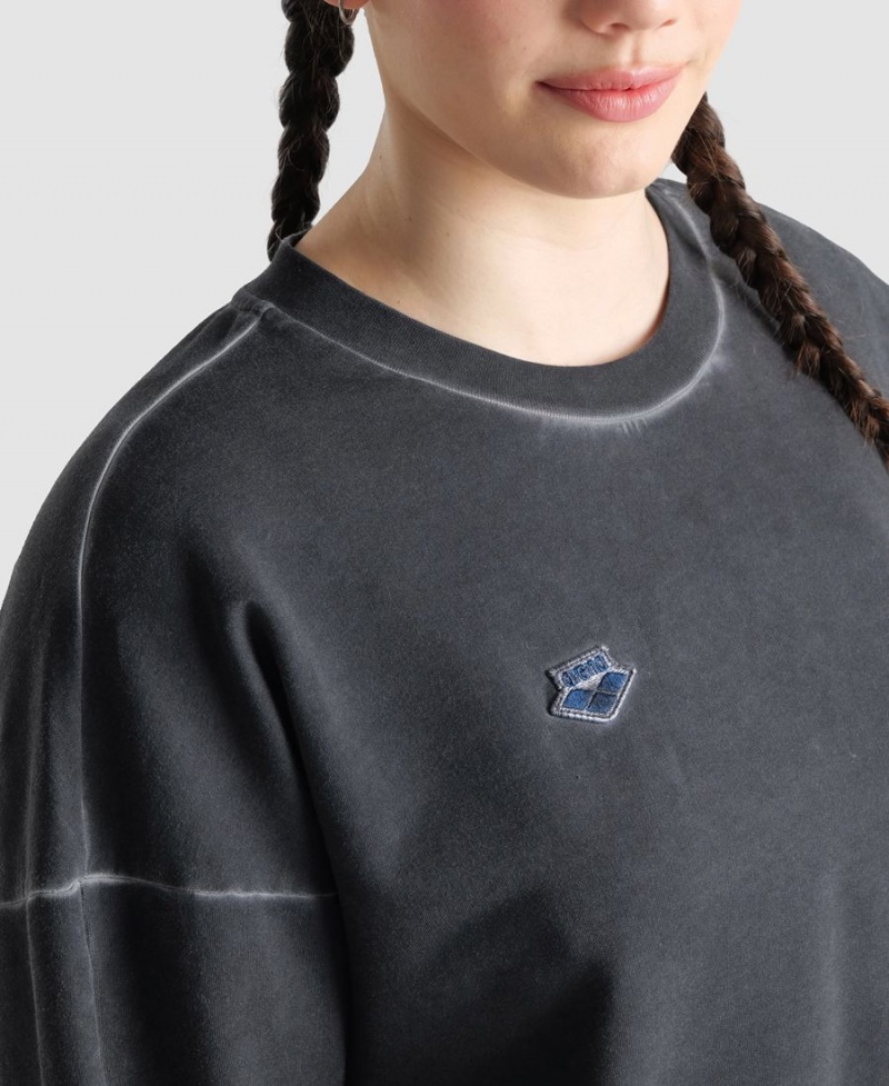 Arena Icons Oversized Crewneck Sweatshirt Grå | BFY50O-263