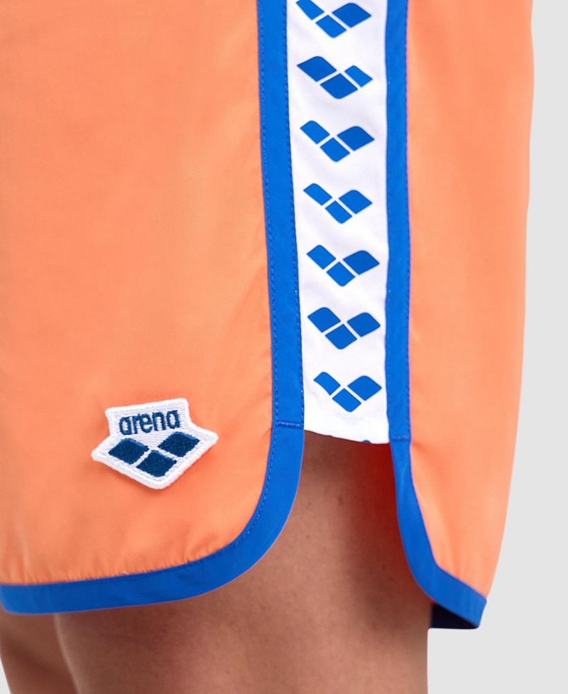 Arena Icons Team Stripe Shorts Orange Blå | BON27E-029