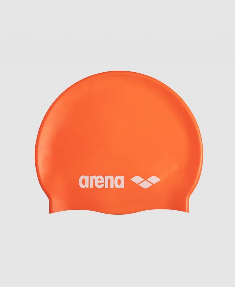 Arena Klassiska Silikon Badmössa Orange | PJD47W-249