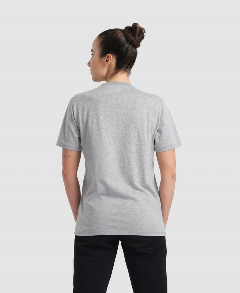 Arena Logo Bomull T-Shirt Grå | FZG17Y-771