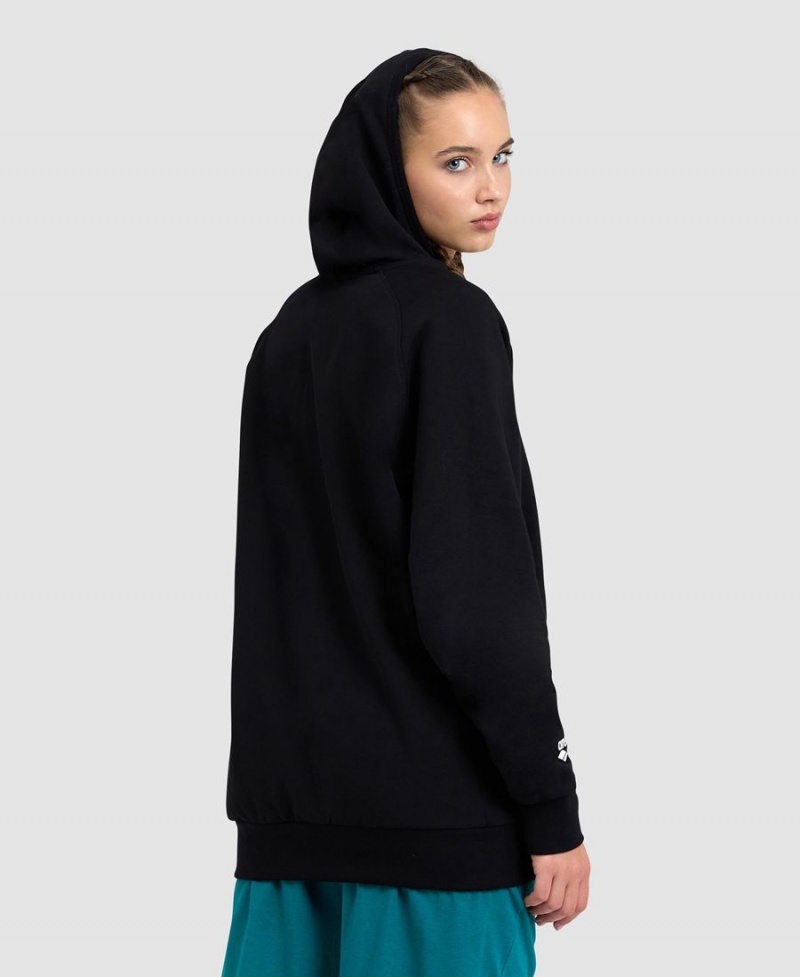 Arena Logo Hooded Sweatshirt Svarta | PYR30R-680