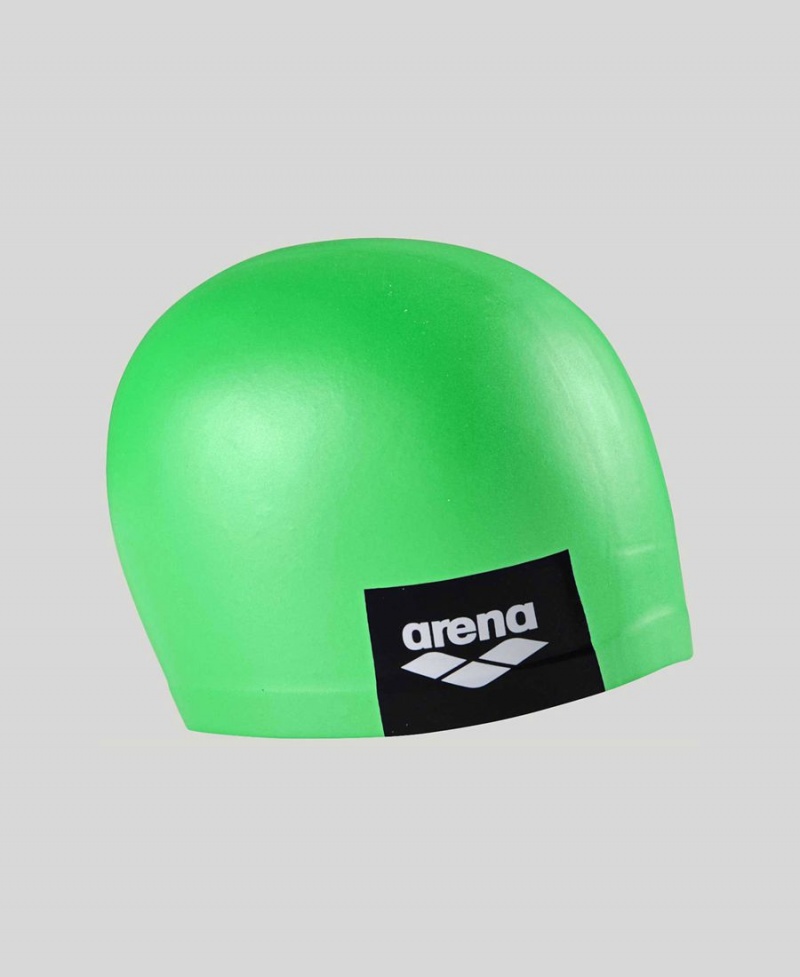 Arena Logo Moulded Silikon Badmössa Gröna | OES99O-794