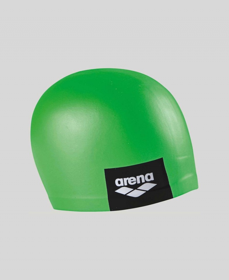 Arena Logo Moulded Silikon Badmössa Gröna | OES99O-794