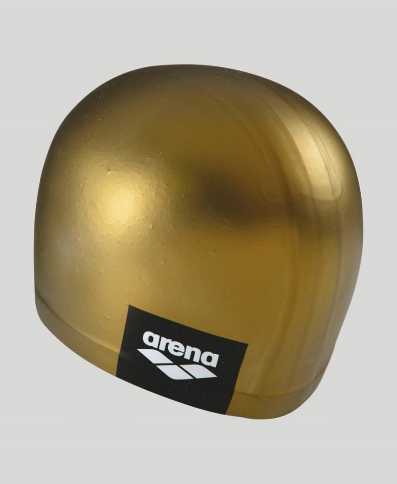 Arena Logo Moulded Silikon Badmössa Guld | HMB84A-174