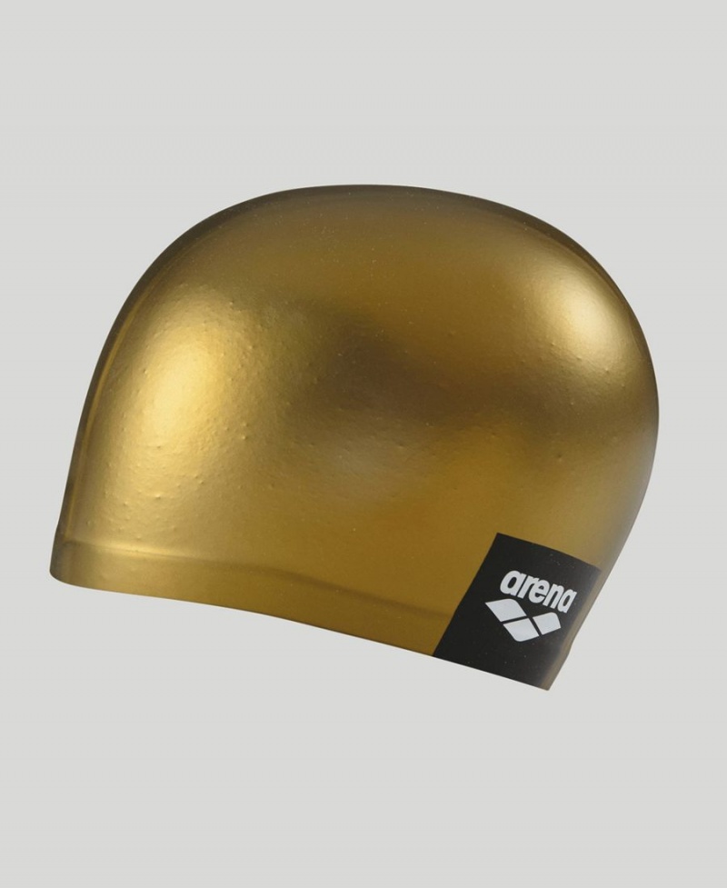 Arena Logo Moulded Silikon Badmössa Guld | HMB84A-174