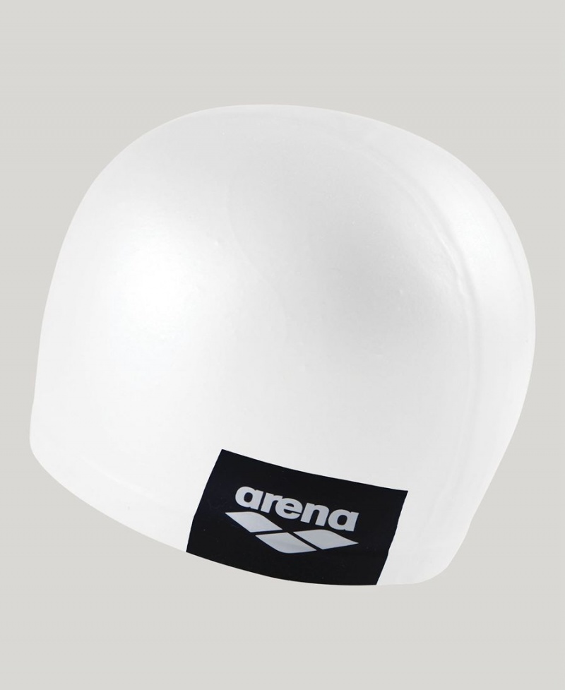 Arena Logo Moulded Silikon Badmössa Vita | QGT54E-435