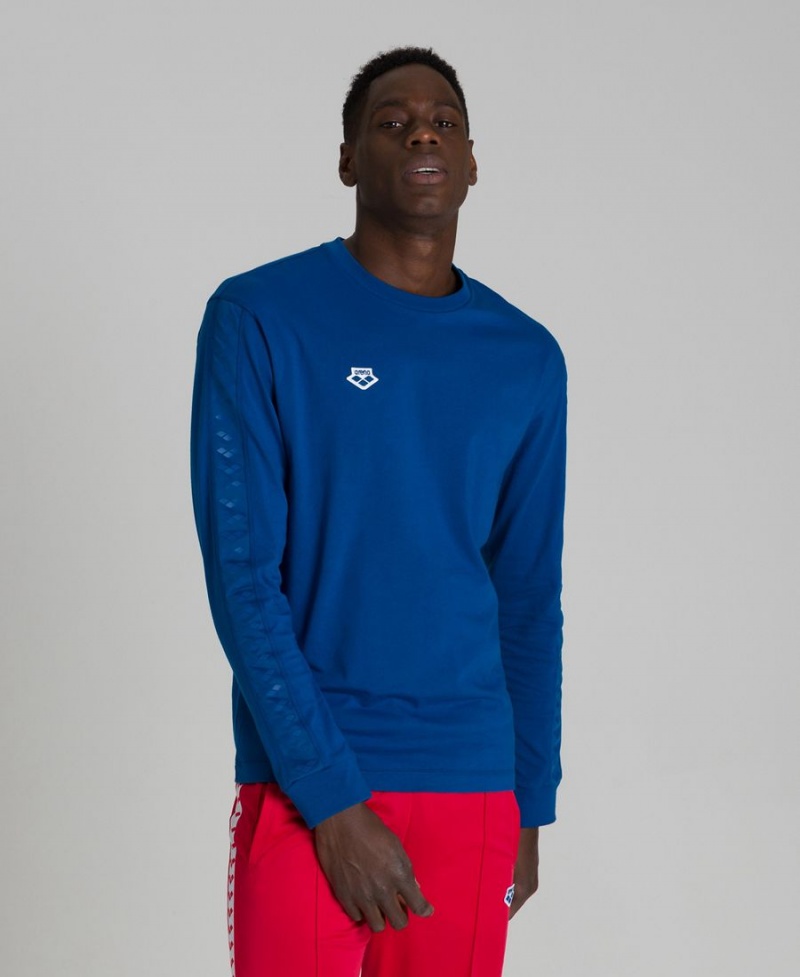 Arena Long Sleeve Team T-Shirt Blå | XET18S-641