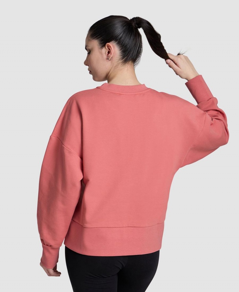 Arena Oversized Crew Neck Sweatshirt Röda | HJU49V-976