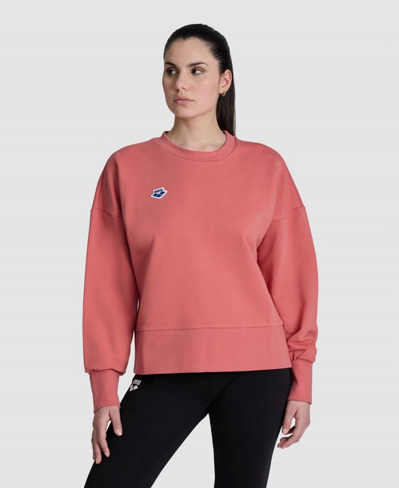 Arena Oversized Crew Neck Sweatshirt Röda | HJU49V-976