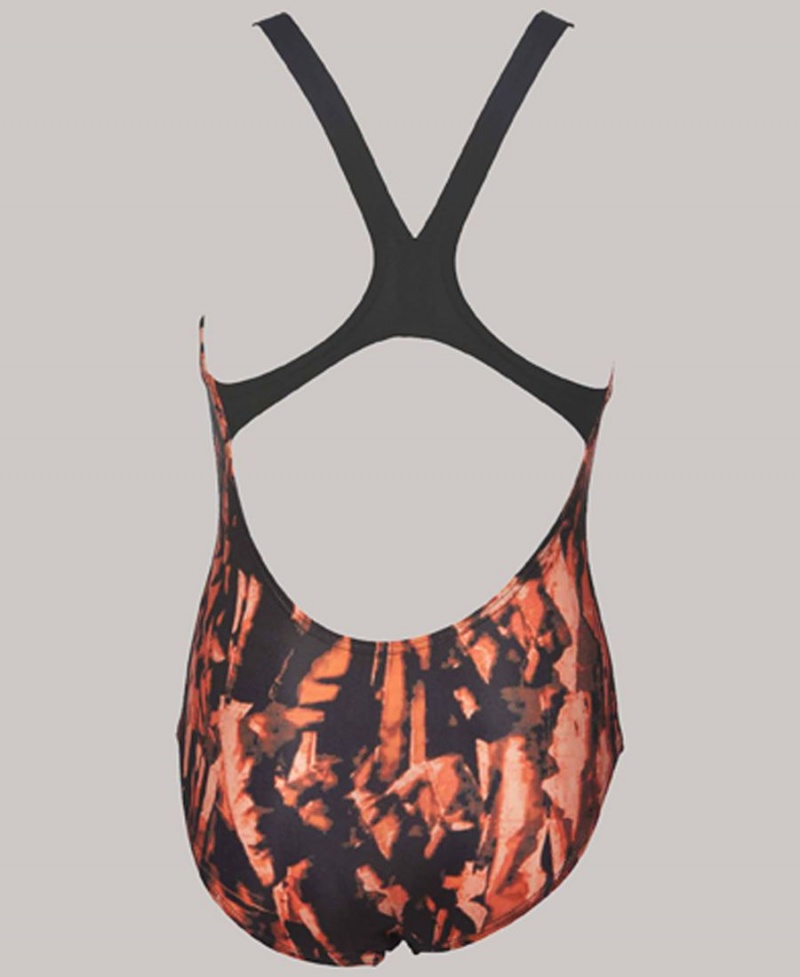 Arena Painted Youth Swim Pro Back Baddräkt Orange | JVO24D-505