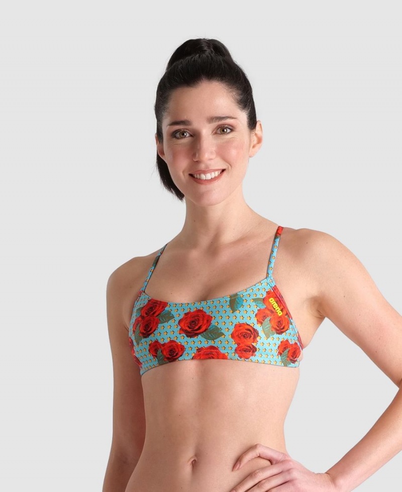 Arena Play Bandeau Bikiniöverdel Turkos Olika Färger | DVO83X-134