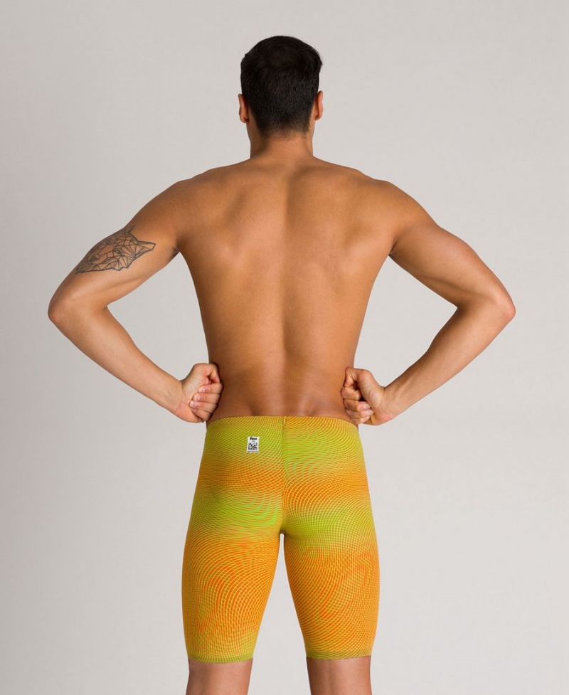 Arena Powerskin Carbon Air 2 Jammer Gröna Orange | DNG07D-376