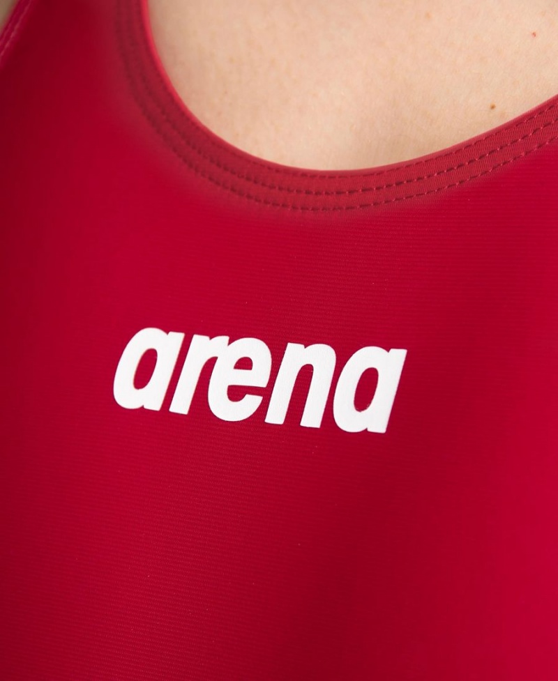 Arena Powerskin ST Next Eco Open Back Tävlingsbaddräkt Röda | OPQ66S-845