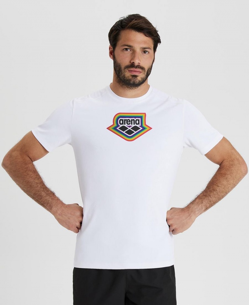 Arena Pride Kollektion T-Shirt Vita | OVB49H-460