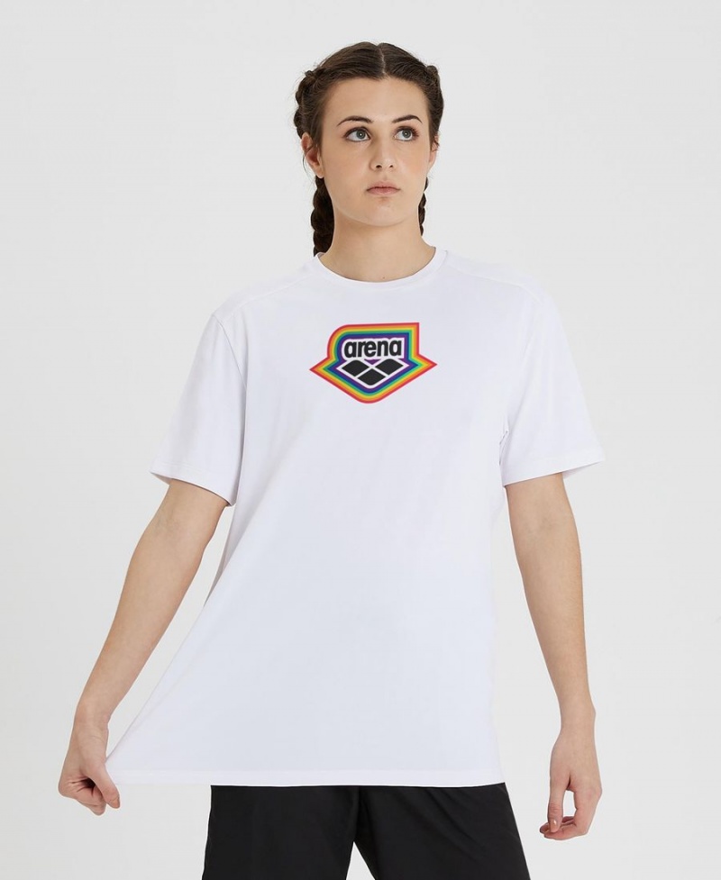 Arena Pride Kollektion T-Shirt Vita | OVB49H-460