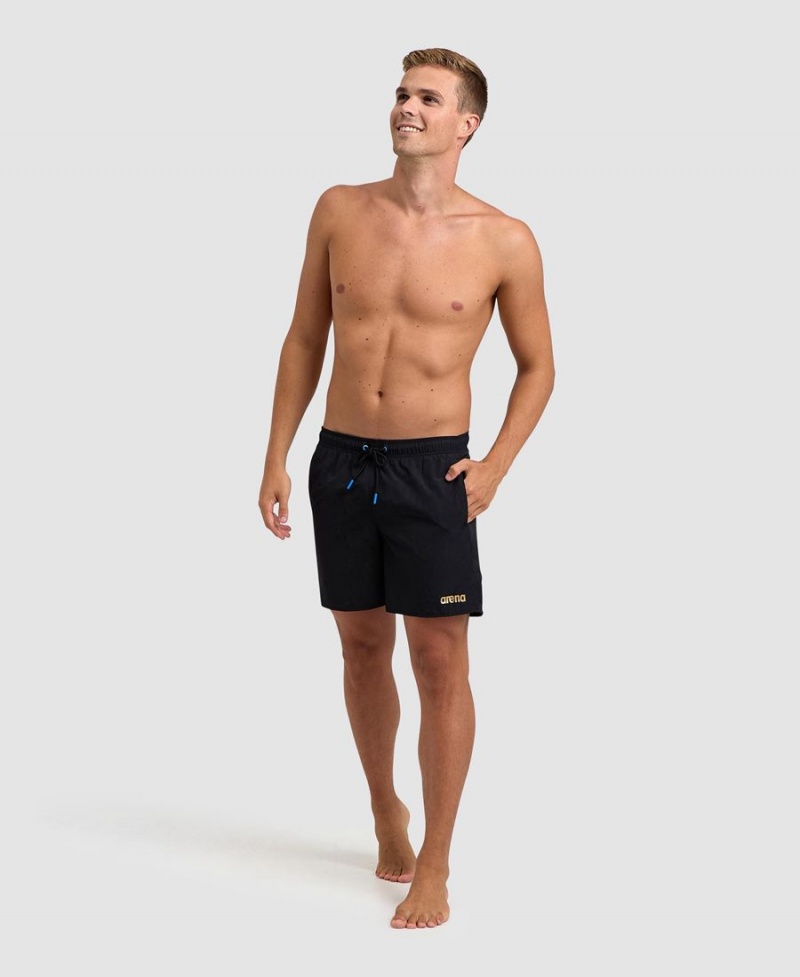 Arena Pro Beach Shorts Svarta Guld | FAC77S-768