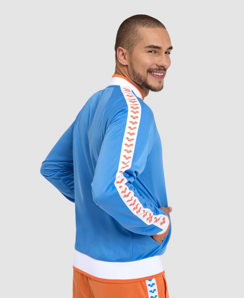 Arena Relax IV Team Full-Zip Jacka Blå Vita Orange | TML05G-359